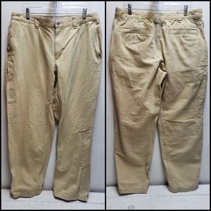 Columbia Sportswear mens 36x32 tan beige soft cotton pants outdoor gear